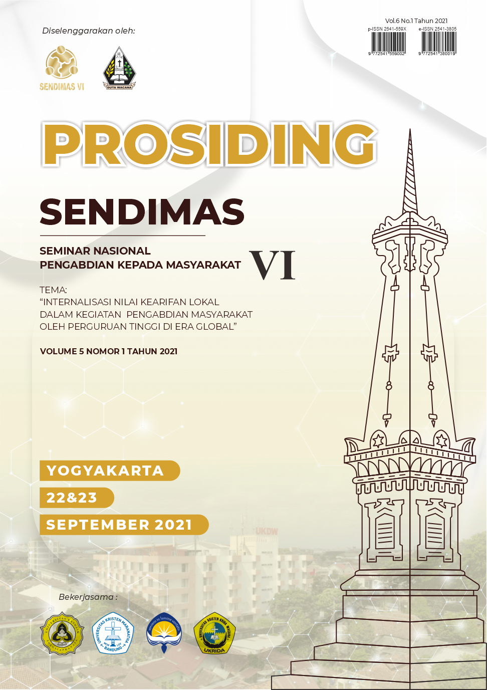 					View Vol. 6 No. 1 (2021): Prosiding Sendimas
				